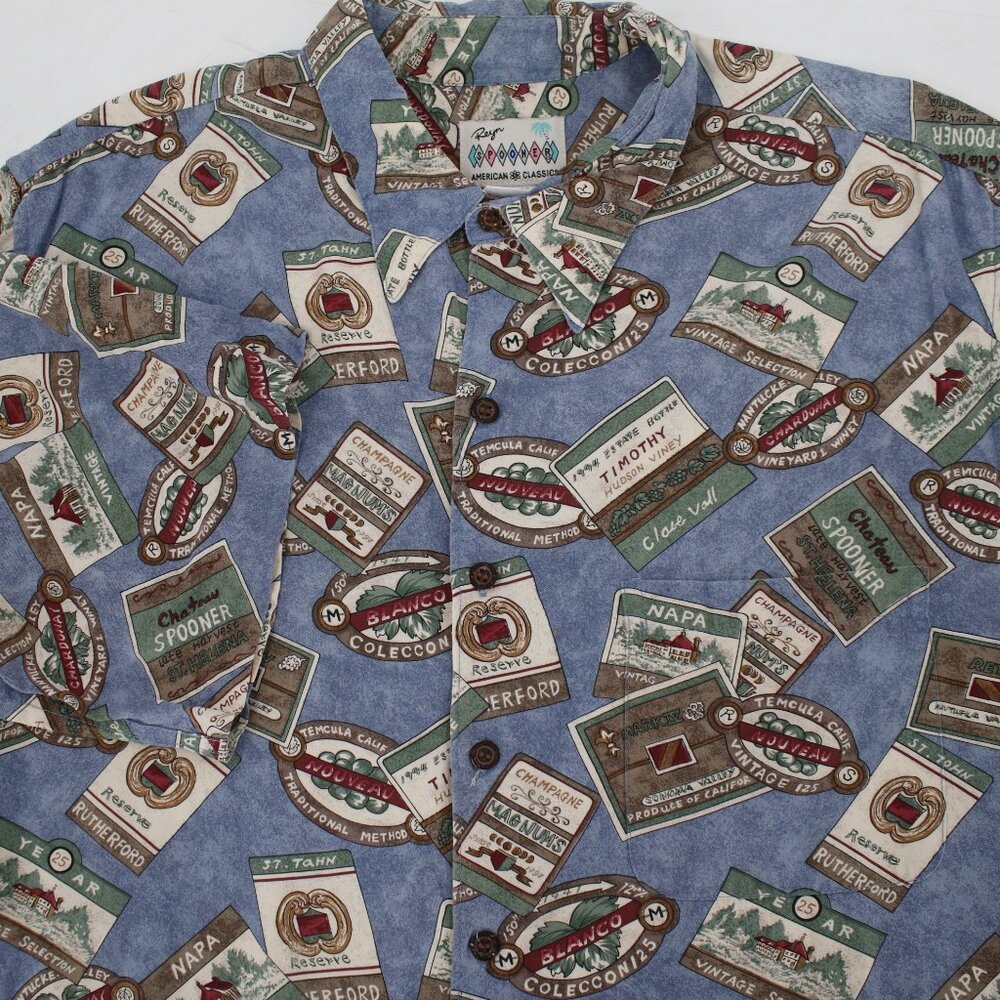 Reyn spooner Hawaiian shirt Mens XL American Classics napa wine country resort